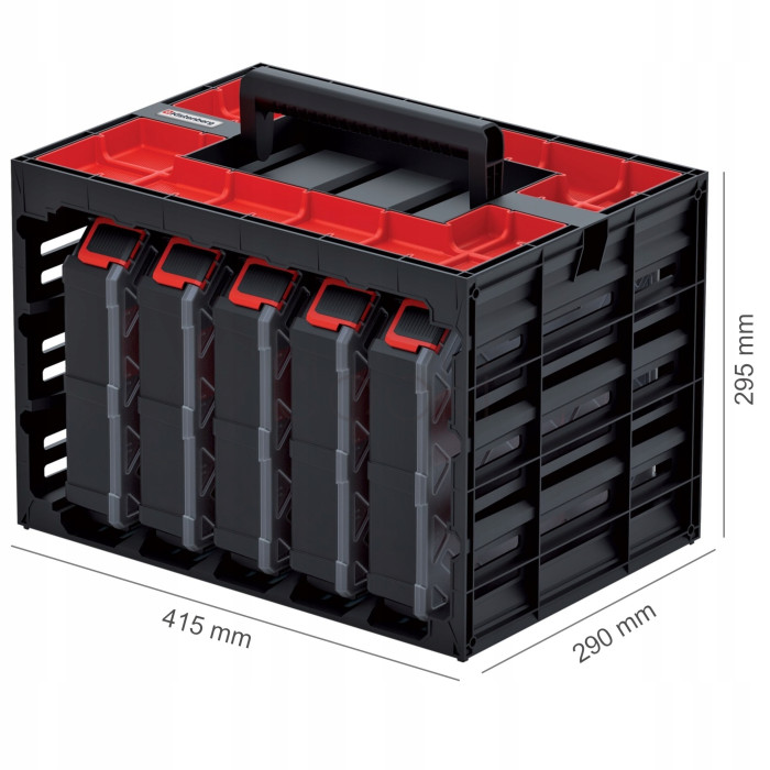 Органайзер-кейс Kistenberg TAGER CASE KTC30256B — 415x290x295 мм 5 модулів, ударостійкий полімер