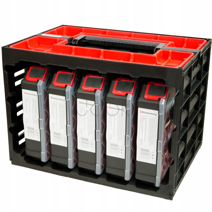 Органайзер-кейс Kistenberg TAGER CASE KTC30256B — 415x290x295 мм 5 модулів, ударостійкий полімер