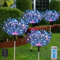 Комплект 4x сонячних ламп SuperLED "Деревце RGB" з пультом і USB
