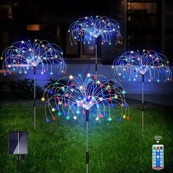 Комплект 4x сонячних ламп SuperLED "Деревце RGB" з пультом і USB