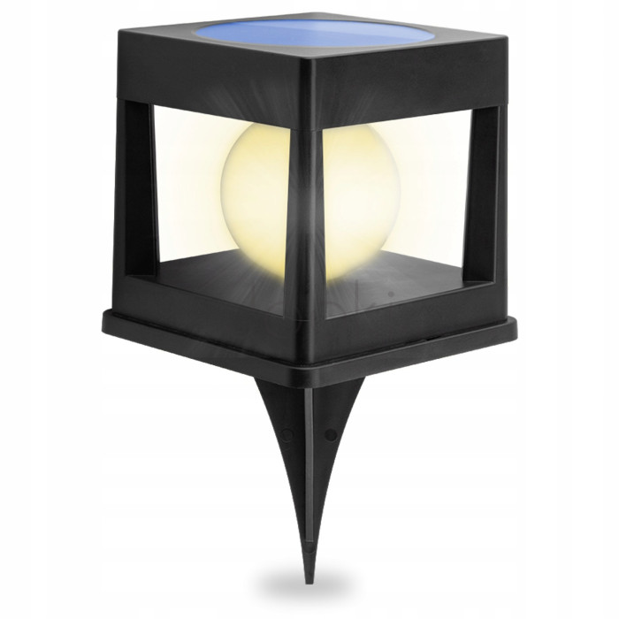 Сонячний садовий LED світильник Lumiled KWADRUS 3000K, для стовпів огорожі, паркану та тераси, IP44