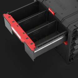 Ящик для інструментів на колесах Qbrick System PRO Cart 2.0 Plus Drawer 2 — 2 висувні шухляди, телескопічна ручка
