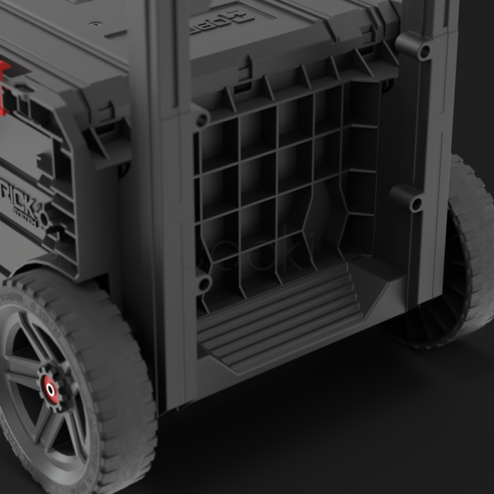 Ящик для інструментів на колесах Qbrick System PRO Cart 2.0 Plus Drawer 2 — 2 висувні шухляди, телескопічна ручка