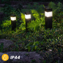 Набор садовых ландшафтных LED-столбиков 4шт Lumiled Naris — нейтральный свет 4000K, автоматическое включение, IP44