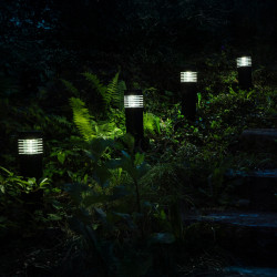 Набор садовых ландшафтных LED-столбиков 4шт Lumiled Naris — нейтральный свет 4000K, автоматическое включение, IP44
