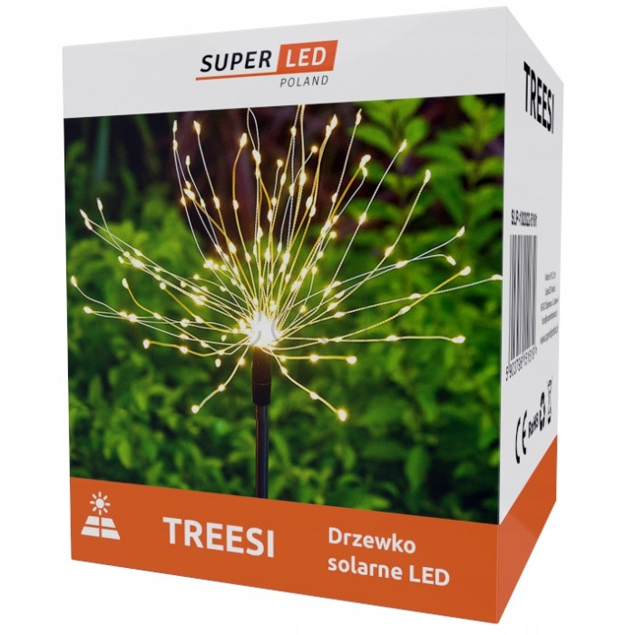 Декоративная садовая лампа «Одуванчик» SuperLED Treesi 1м, 120LED