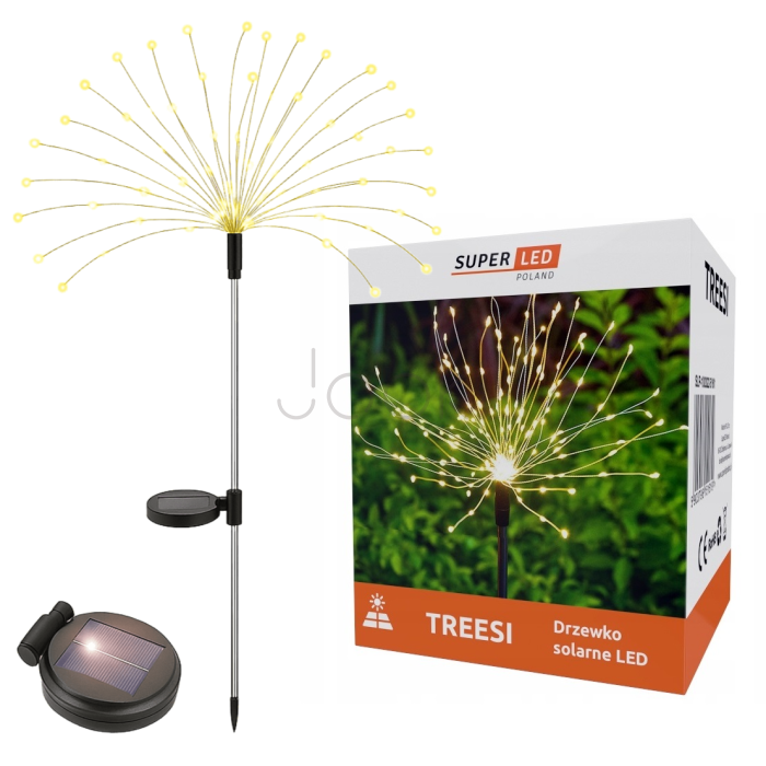 Декоративная садовая лампа «Одуванчик» SuperLED Treesi 1м, 120LED