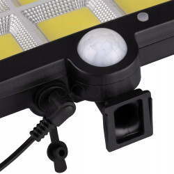 Солнечный LED‑прожектор Lumiled DECRO, 5Вт 800лм, с датчиком движения и сумерек — IP44, холодный белый свет 6500K