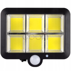Солнечный LED‑прожектор Lumiled DECRO, 5Вт 800лм, с датчиком движения и сумерек — IP44, холодный белый свет 6500K