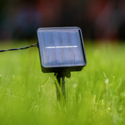 Солнечная гирлянда 20 LED-шариков, 7,59 м, теплый свет 3000K, IP44 Lumiled GLADI 2