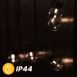 Солнечная гирлянда 20 LED-шариков, 7,59 м, теплый свет 3000K, IP44 Lumiled GLADI 2
