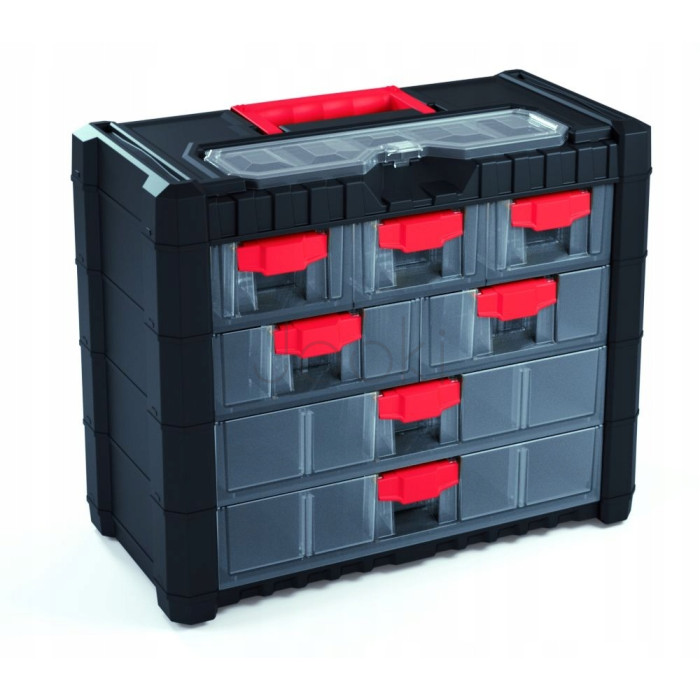Органайзер Kistenberg Multicase Cargo KMC401 — 400×200×326 мм, 3 малих + 2 середніх + 2 великих ящика