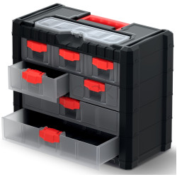 Органайзер Kistenberg Multicase Cargo KMC401 — 400×200×326 мм, 3 малих + 2 середніх + 2 великих ящика