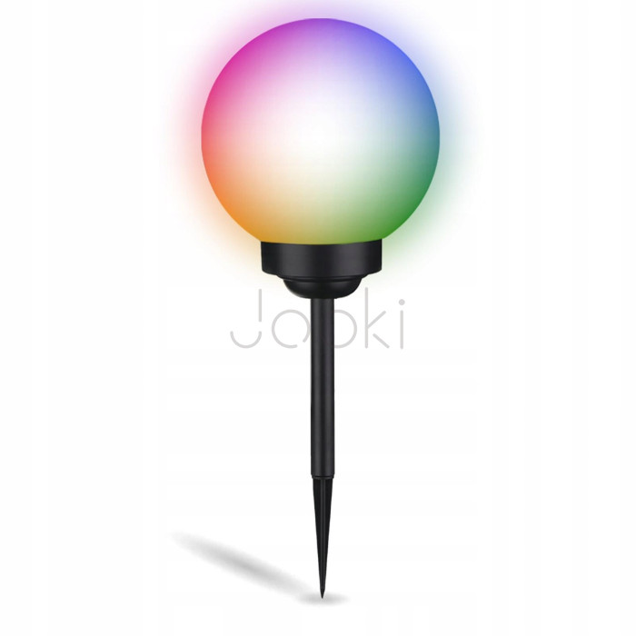 Большой садовый LED-шар 30 см на солнечной батарее - Lumiled Atris, цветной RGB свет, IP44
