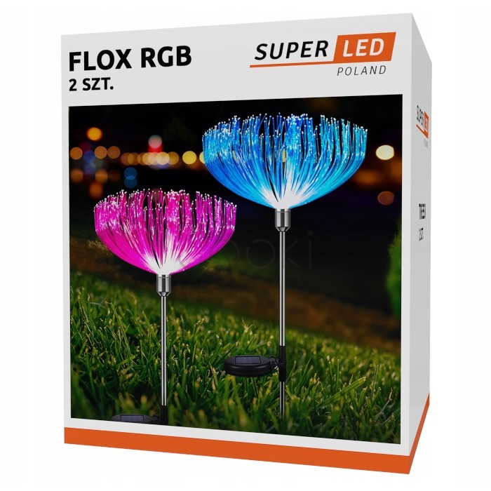 Декоративная садовая лампа SuperLED 2шт – деревце с RGB-подсветкой