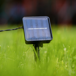 Сонячна гірлянда 30 LED-кульок, 10,60 м, тепле світло 3000K, IP44 Lumiled GLADI 2