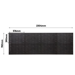 Панель перфорированная на 252 красных контейнера Kistenberg 230х78см