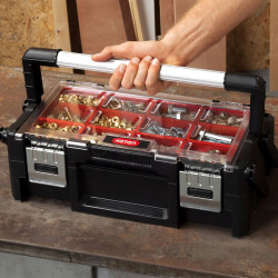 Ящик-органайзер Keter Cantilever Organizer 18" с 18 съемными контейнерами и двухуровневым открыванием
