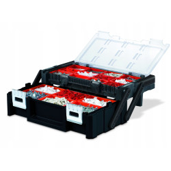 Ящик-органайзер Keter Cantilever Organizer 18" с 18 съемными контейнерами и двухуровневым открыванием