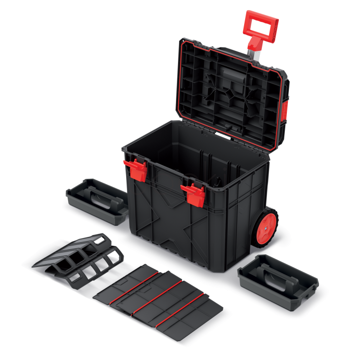 Ящик-тележка для инструментов Kistenberg на колесах 546x380x510 мм + ручка X Block PRO KXB604050