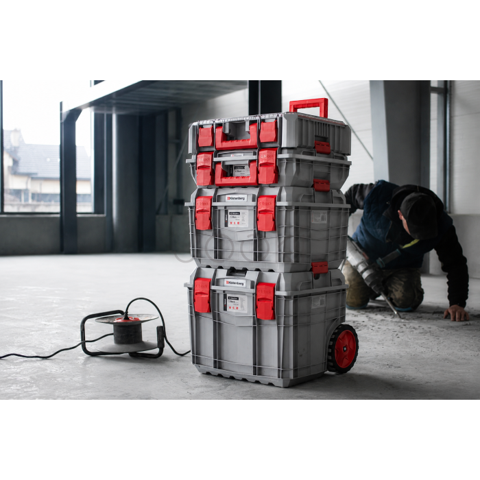 силенный мобильный сундук для инструментов Kistenberg C Block Pro Trolley 40" на колесах 450x380x380 мм + ручка
