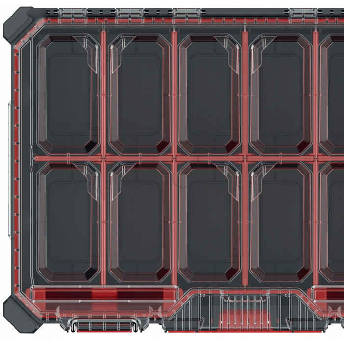 Модульный органайзер Kistenberg MSX Low KMX55408S 543×390×77 мм с 2 боксами и 7 перегородками