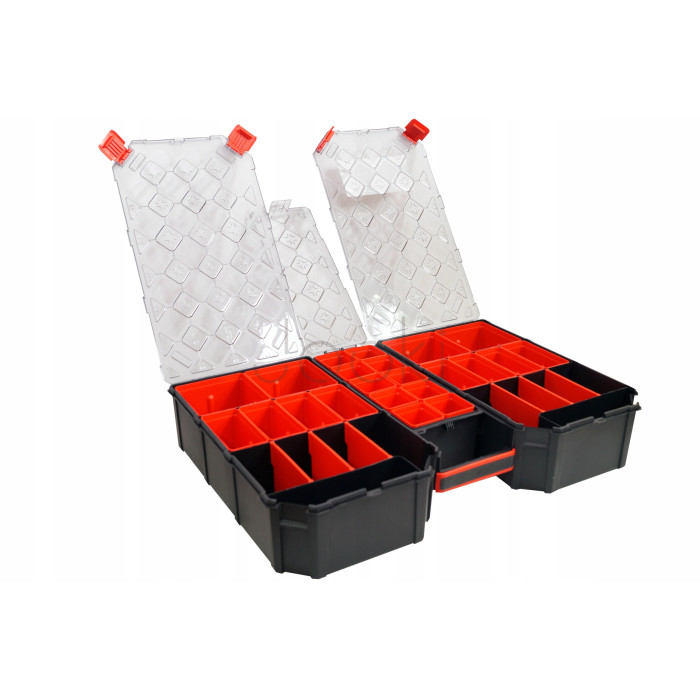Органайзер-ящик Kistenberg TAGER CARBO PLUS 60" KTGC604010BS 577×390×105 мм – 22 відділи
