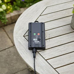 Солнечная LED гирлянда Lumiled SOLENA 20 м, 40 ламп E27, пульт ДУ, USB-C, 2700K, IP65
