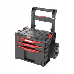 Ящик для инструментов на колесах Qbrick System PRO Cart 2.0 Plus Drawer 3 — 3 выдвижных ящика, телескопическая ручка