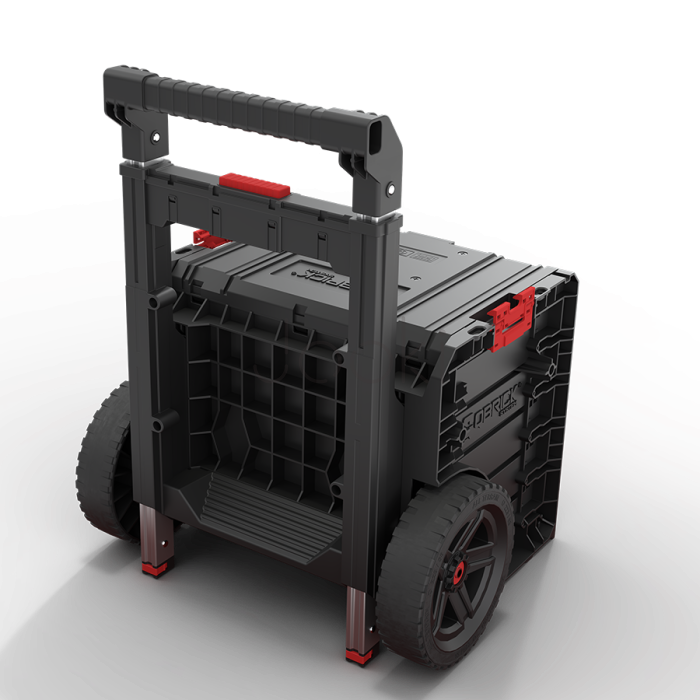 Ящик для инструментов на колесах Qbrick System PRO Cart 2.0 Plus Drawer 3 — 3 выдвижных ящика, телескопическая ручка