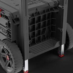 Ящик для инструментов на колесах Qbrick System PRO Cart 2.0 Plus Drawer 3 — 3 выдвижных ящика, телескопическая ручка