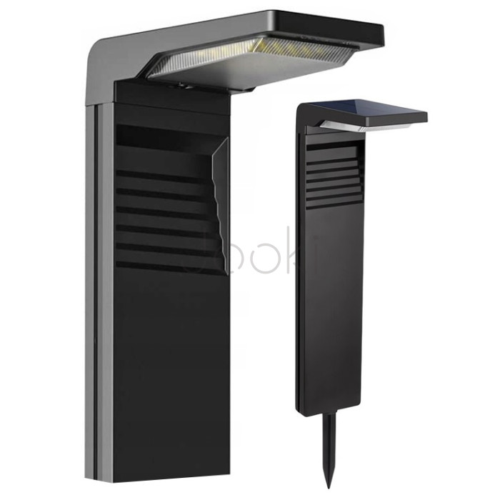 Садовий світильник сонячний LED, вуличний стовпчик для підсвітки тераси, доріжки, SuperLED