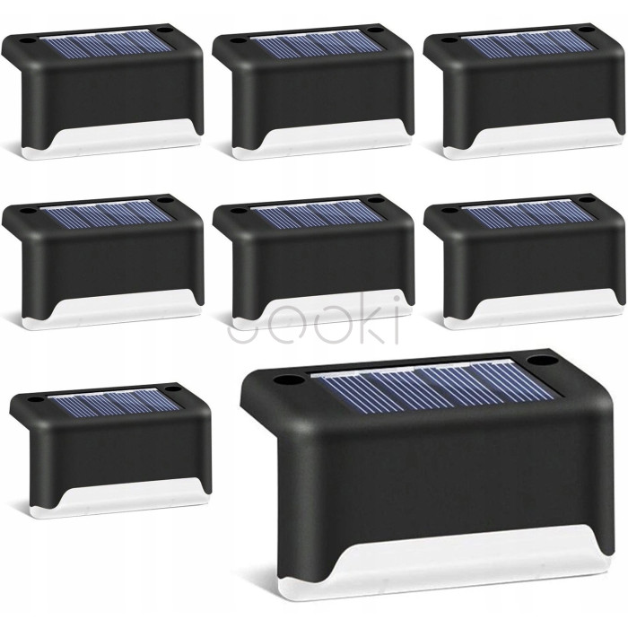 Набор из 4 солнечных садовых фонарей SuperLED – автономное LED освещение для лестниц, террас и дорожек