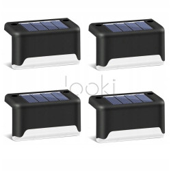 Набор из 4 солнечных садовых фонарей SuperLED – автономное LED освещение для лестниц, террас и дорожек