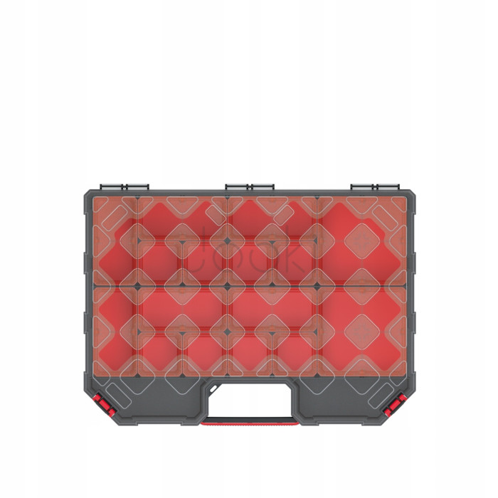 Органайзер для дрібниць Kistenberg TAGER KTG40306B — 390×284×60 мм прозора кришка, міцний корпус