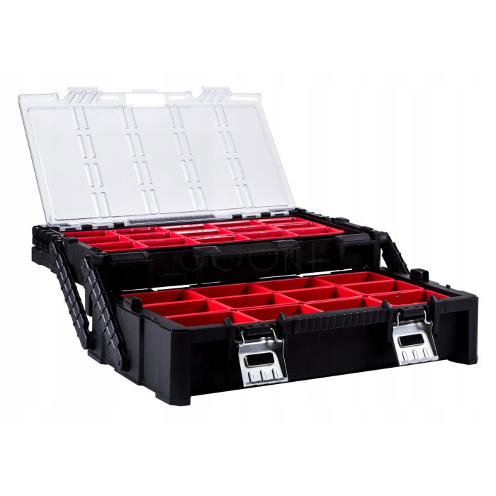 Ящик органайзер для инструментов консольный Keter Cantilever Pro 22″, 14л, 27 контейнеров