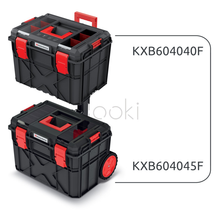 Уценка! Набор из двух ящиков для инструмента X BLOCK Kistenberg KXBS604085F — (трещина на корпусе, не влияющая на функционал)