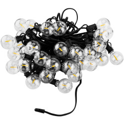Солнечная садовая декоративная гирлянда 40 LED-фонариков +2шт в подарок, 19.55м, теплый свет 2700K, IP44, с пультом, зарядка USB, Lumiled CALLIS2