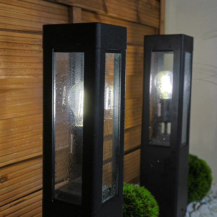 Садовий світильник-стовпчик Lumiled Tilia металевий — 50 см, E27, 230V, класичний стиль