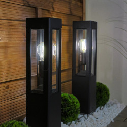 Садовый светильник-столбик Lumiled Tilia металлический — 50 см, E27, 230V, классический стиль