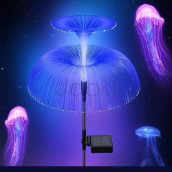Садова сонячна LED-лампа «Медуза» - RGB, із датчиком сутінок, IP65, SuperLED