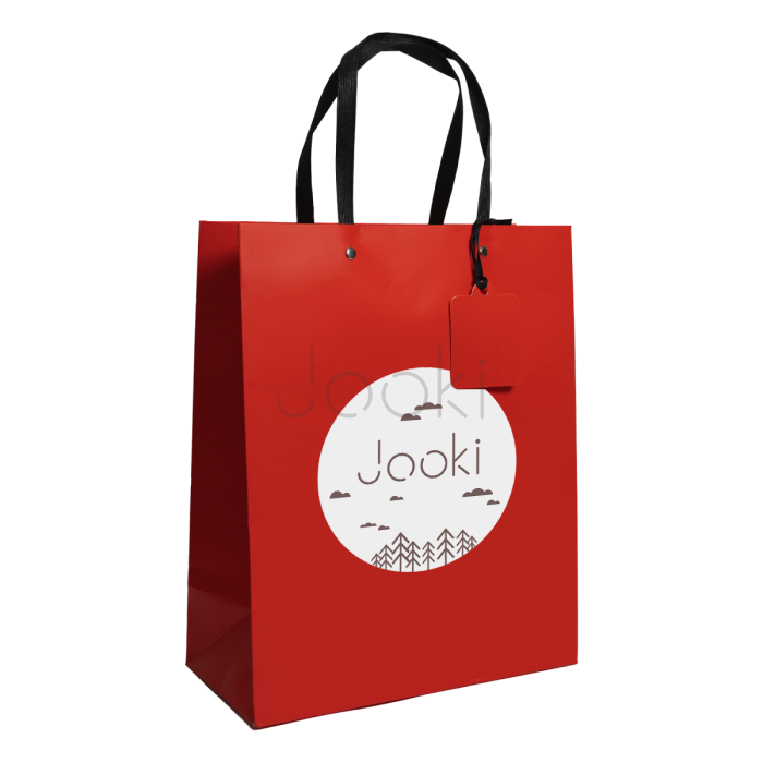 Подарочный пакет Jooki M красный