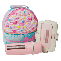 Еко ланч набір 5в1,3D термо-рюкзак "Cupcake" термобутилка 500 мл + ланч бокс 950 мл