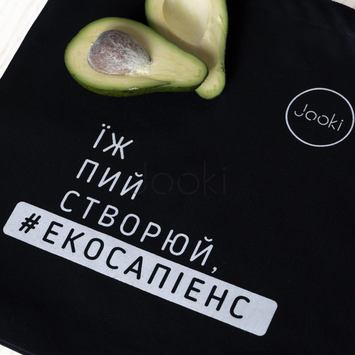 Жіноча екосумка шоппер чорна