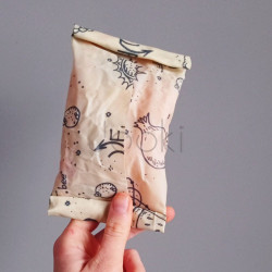 Многоразовая восковая обертка для продуктов размер "М" 25×25 см