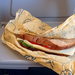 Многоразовая восковая обертка для продуктов размер "L" 35х35 см