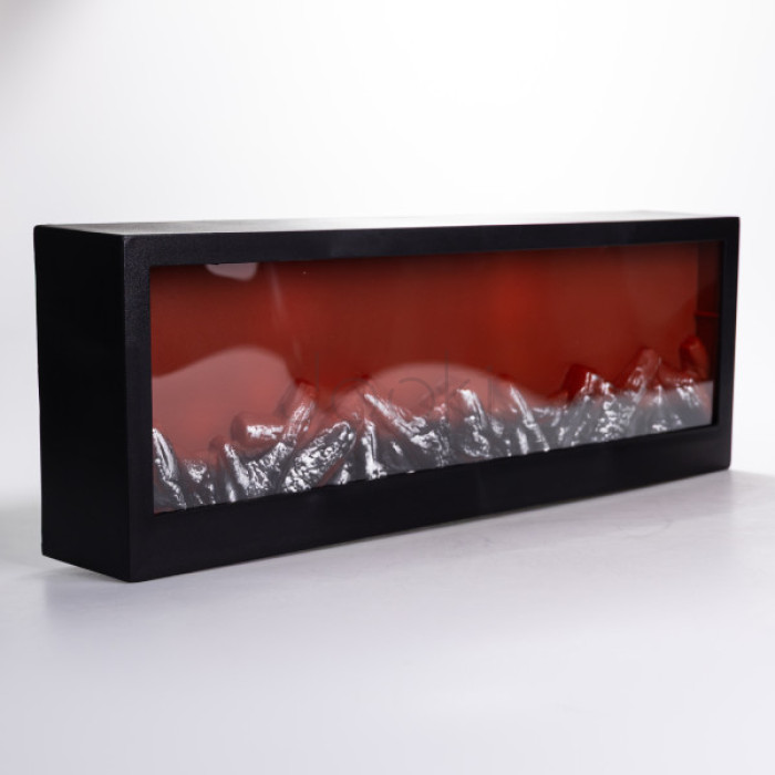 Камин декоративный с LED-подсветкой 60*10*20 см, черный Yiwu SP-26B Для комфорта каждый день 