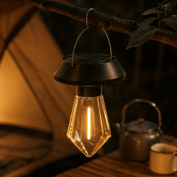 Уличный светильник подвесной 1 COB LED с солнечной панелью фонарь туристический для палатки декоративная лампа HP-L-19