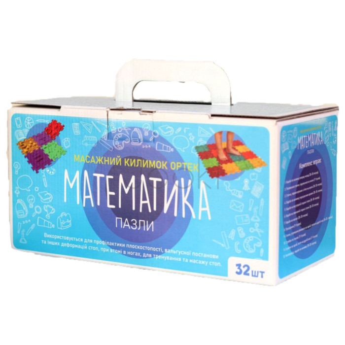 Масажний килимок Ортек Пазли "Математика" 32 елемента
