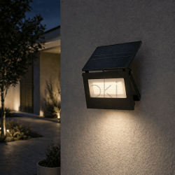 Уличный LED фонарь на солнечных батареях 12x3.2x8.5 см прожектор светодиодный уличный 80 LED 100 Вт с солнечной панелью HP-5-57